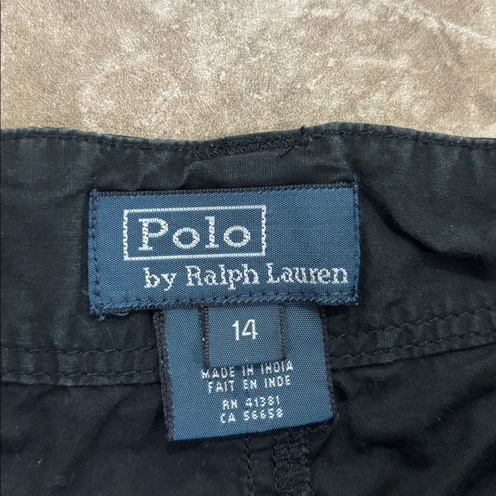 Polo Ralph Lauren‎ Kids Cargo pants black sz 14